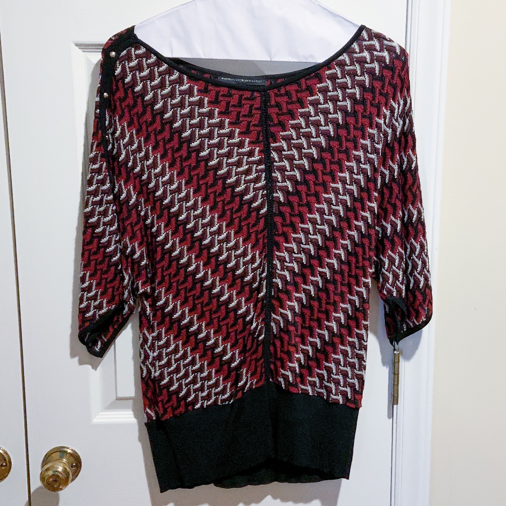 Whbm Short Sleeve Dolman Top